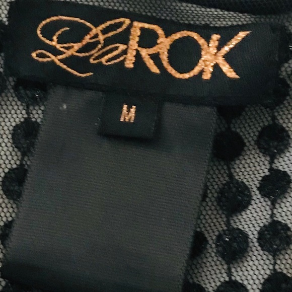 La Rok Sequenced Sheer Black Tank Size M - Picture 4 of 4